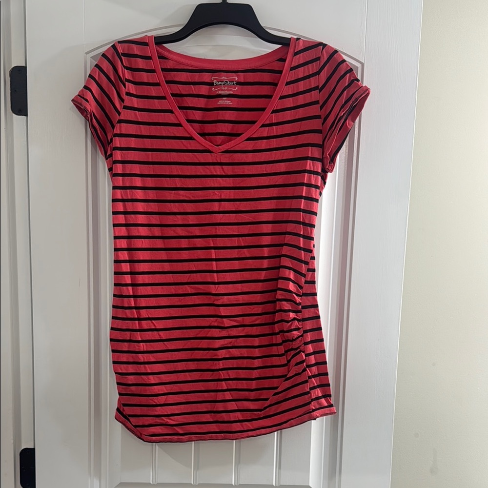 BumpStart by Motherhood Maternity Women's Striped Top